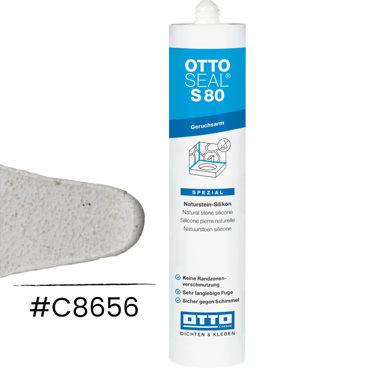 OTTOSEAL S 80  - geruchsarmes Silikon matt gesandet altweiß C8656
#A0005481
