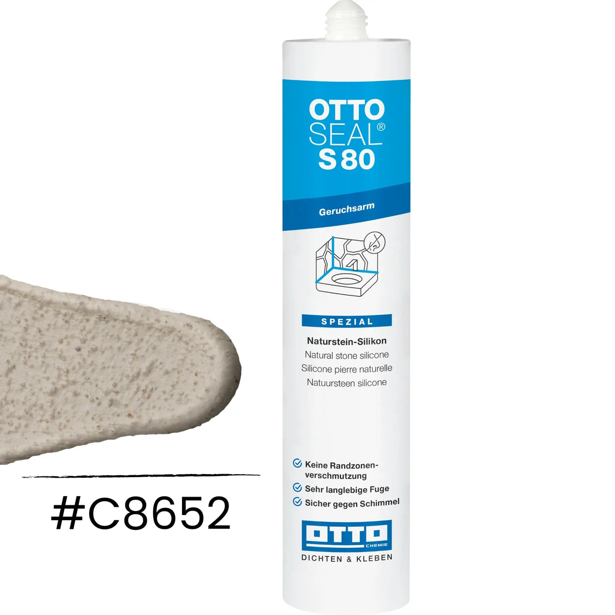 OTTOSEAL S 80  - geruchsarmes Silikon matt gesandet jasmin C8652
#A0005479
