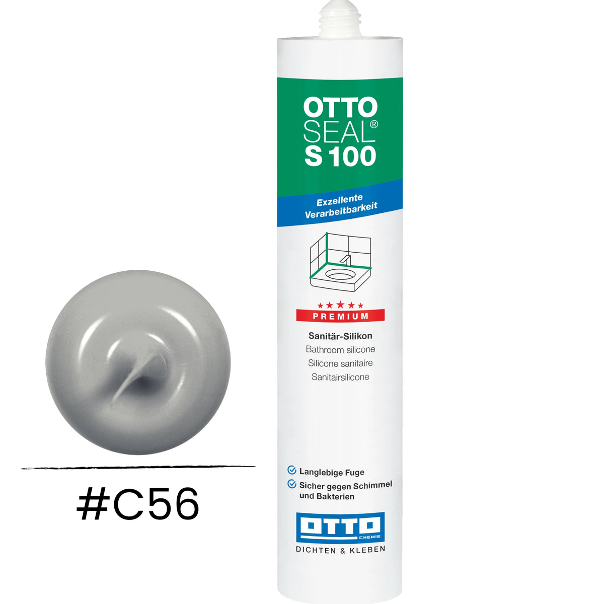 Kartusche OTTOSEAL S 100 Farbe betongrau C56 #A0005246