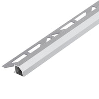 Quadratprofil 'Diamant' Aluminium silber mit dreieckig gestanztem Schenkel