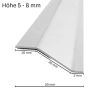 Zeichnung Rampenprofil kleine Variante bemaßt #A0002977