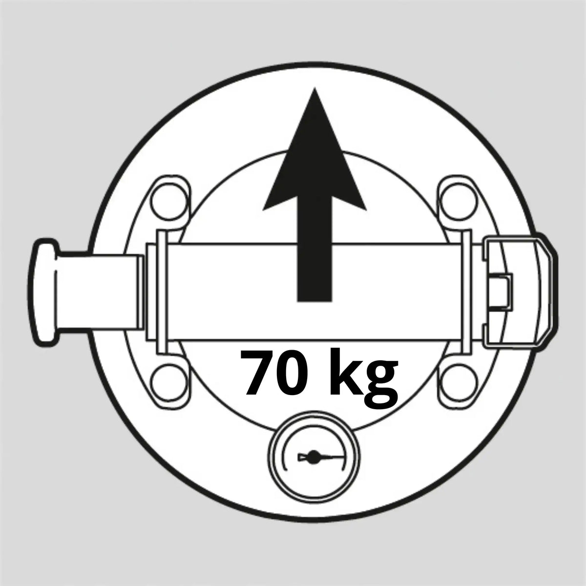 Zeichnung Saugheber Battipav mit horizontaler Tragkraft