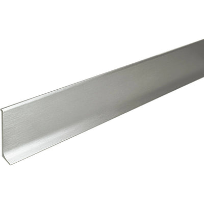 Plint aluminium zilver geborsteld