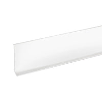 Sockelleiste aus Aluminium weiß beschichtet