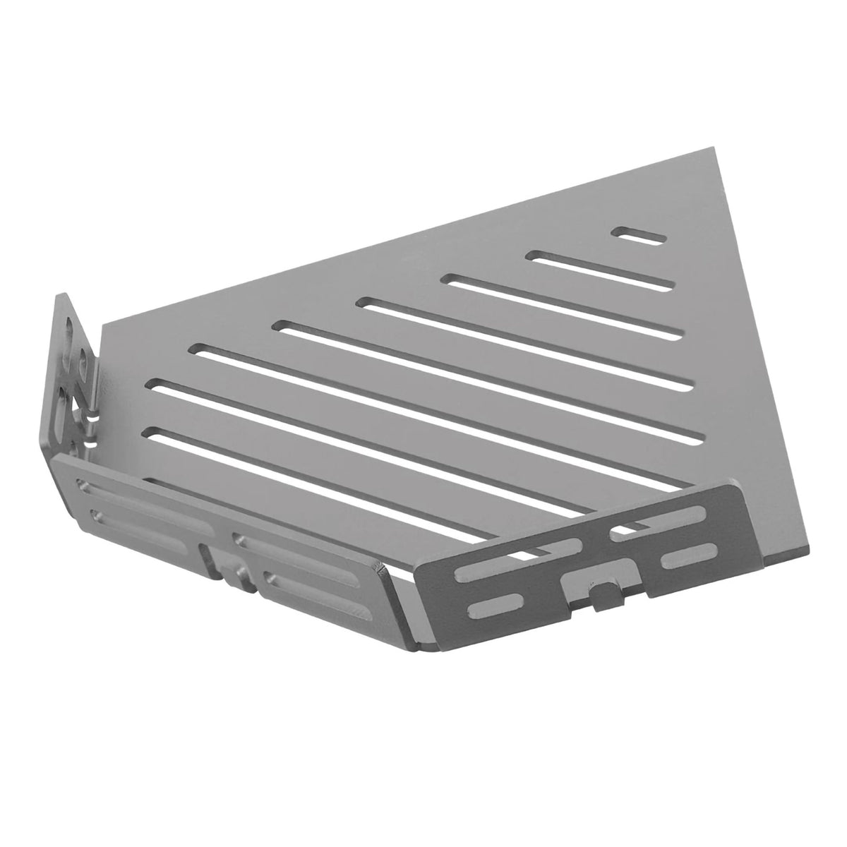 TI-SHELF Fünfeckige Eckablage mit Reling betongrau LINE Optik #A0004309
