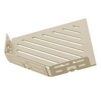 TI-SHELF Fünfeckige Eckablage mit Reling sand LINE Optik #A0004325
