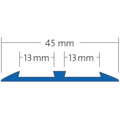 Trapprofiel voor 2 veiligheidsinzetstukken - Ansicht 2