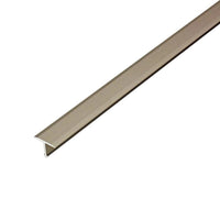 T-Übergangsprofil 14mm breit aus Aluminium titan eloxiert #A0003145 #A0003147