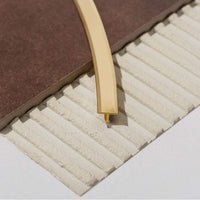 Ambientebild Übergangsprofil T-Form Messing poliert 