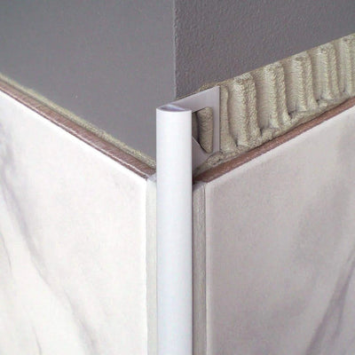 Kwartrond profiel aluminium wit - Ansicht 2