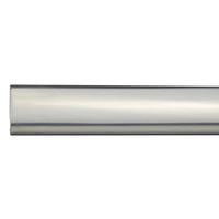 Detailansicht der unbehandelten natur Oberfläche bei Viertelkreisprofilen Edelstahl natur