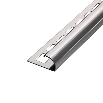 Kwartrond profiel roestvrij staal natuur