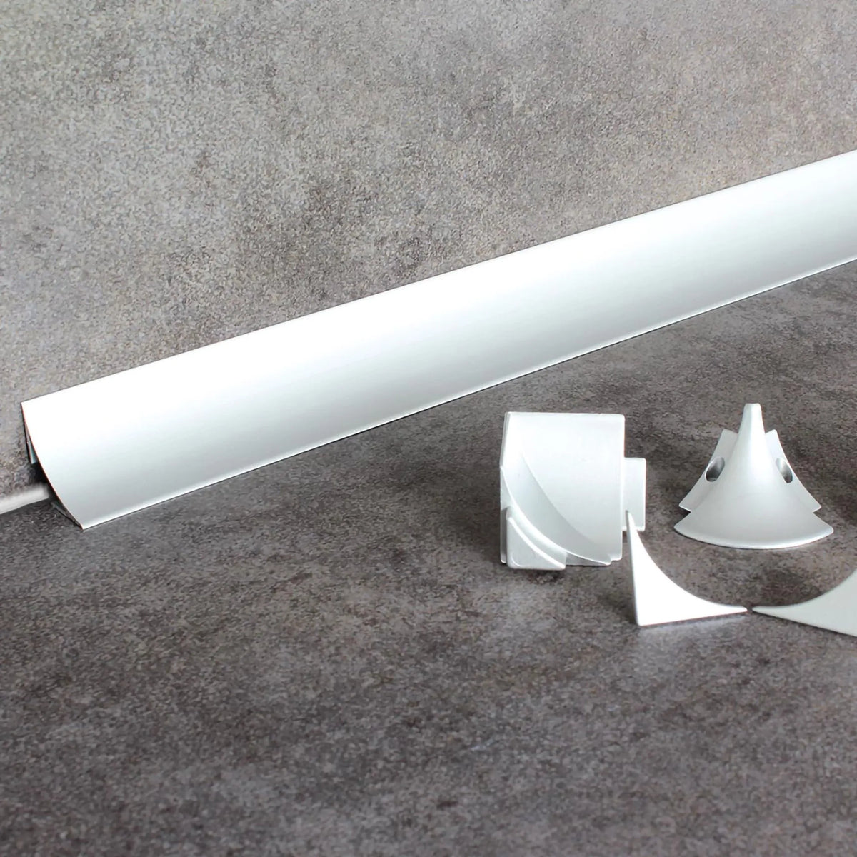 Aansluitprofiel Cove aluminium zilver