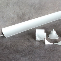 Aansluitprofiel Cove aluminium zilver