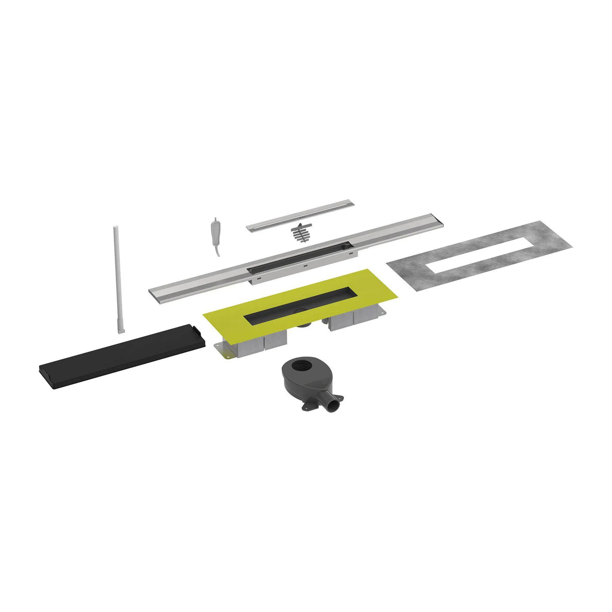 Kürzbares Duschrinnen Komplettset mit 71mm Einbauhöhe in Einzelteilen
#A0005335
#A0005336
#A0005337
#A0005341
#A0005342
#A0005343
#A0005347
#A0005348
#A0005349
