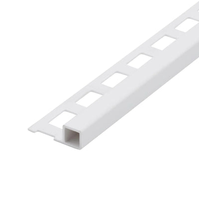 Vierkant profiel PVC wit